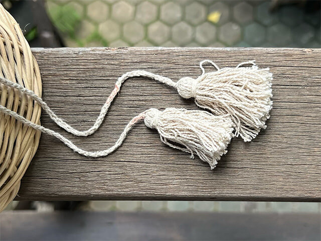 asana HEMP100% 手編み タム・きなり