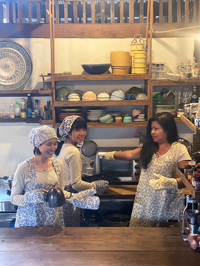 asana HEMP100% 麻柄プリント 鍋つかみ【パヤカ オンラインショップ】