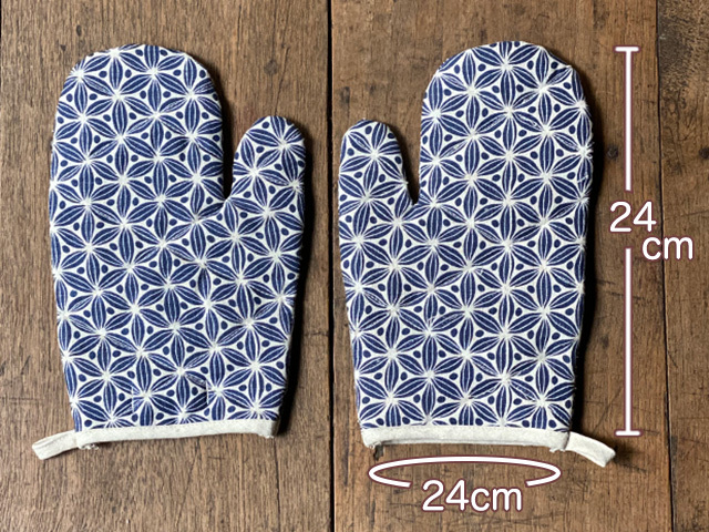 asana HEMP100% 麻柄プリント 鍋つかみ【パヤカ オンラインショップ】