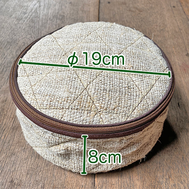 asana HEMP100% 手織り布 カリンバ ケース