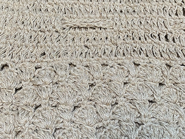 asana HEMP100% 手編み 巾着バック