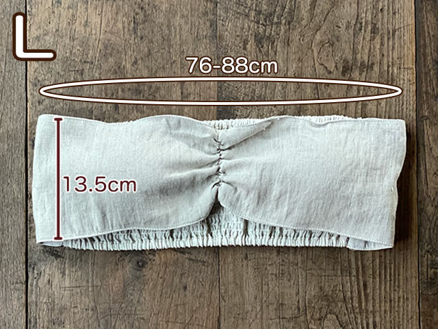 asana HEMP100% NEW パット入り チューブトップ・きなり