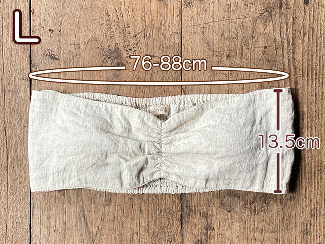asana HEMP100% NEW パット入り チューブトップ・きなり