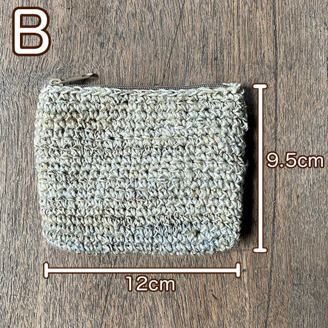 asana HEMP100% ワイルド ヘンプ ポーチ