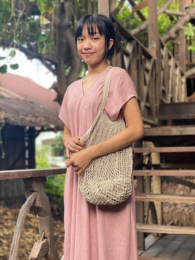 asana HEMP100% 手編み 軽量 あみあみ バッグ【パヤカ オンライン