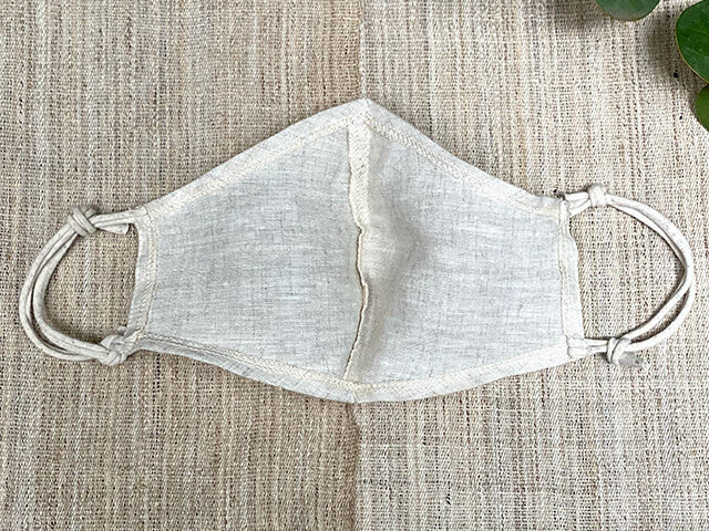 asana HEMP100% NEW シングル 布マスク・きなり