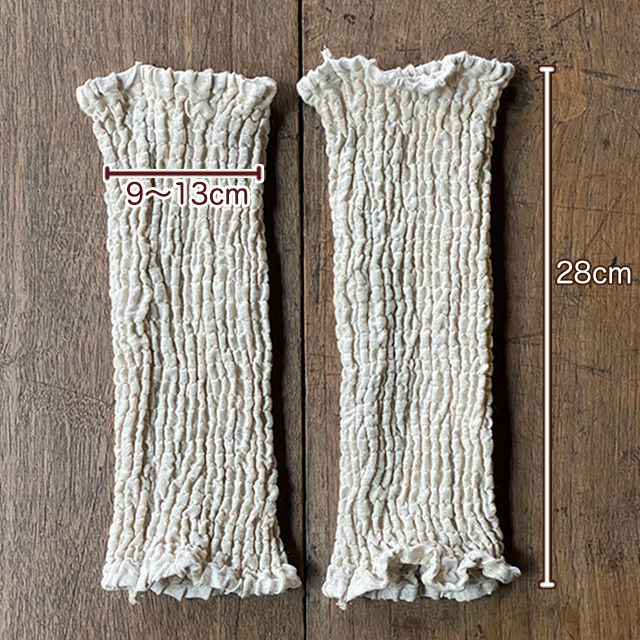 asana HEMP100% くしゅくしゅ 2way ウォーマー・草木染め