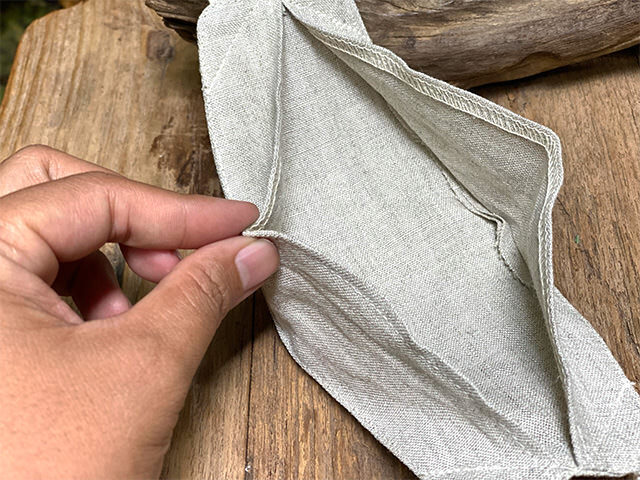 asana HEMP100% 厚手 立体マスク・きなり