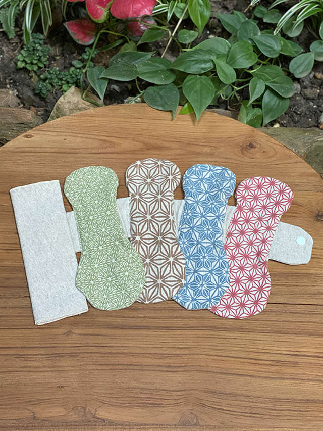 asana ヘンプコットン 麻柄プリント 布ナプキン【パヤカ