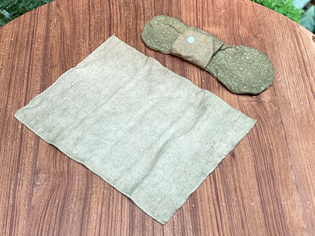 asana ヘンプコットン 麻柄プリント 布ナプキン・草木染め【パヤカ