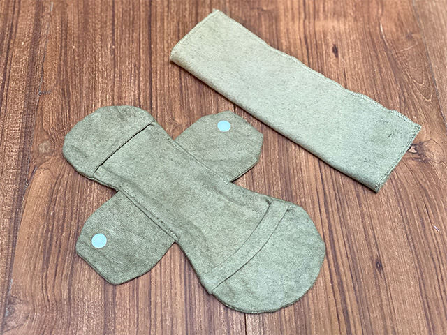 asana ヘンプコットン 麻柄プリント 布ナプキン