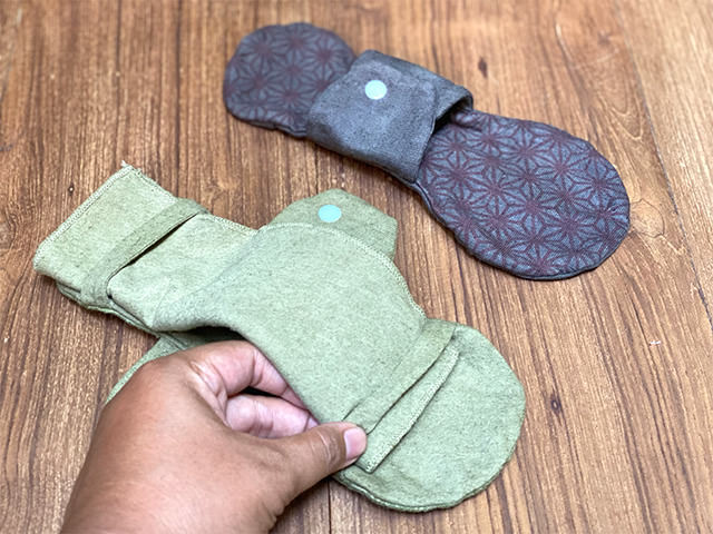 asana ヘンプコットン 麻柄プリント 布ナプキン