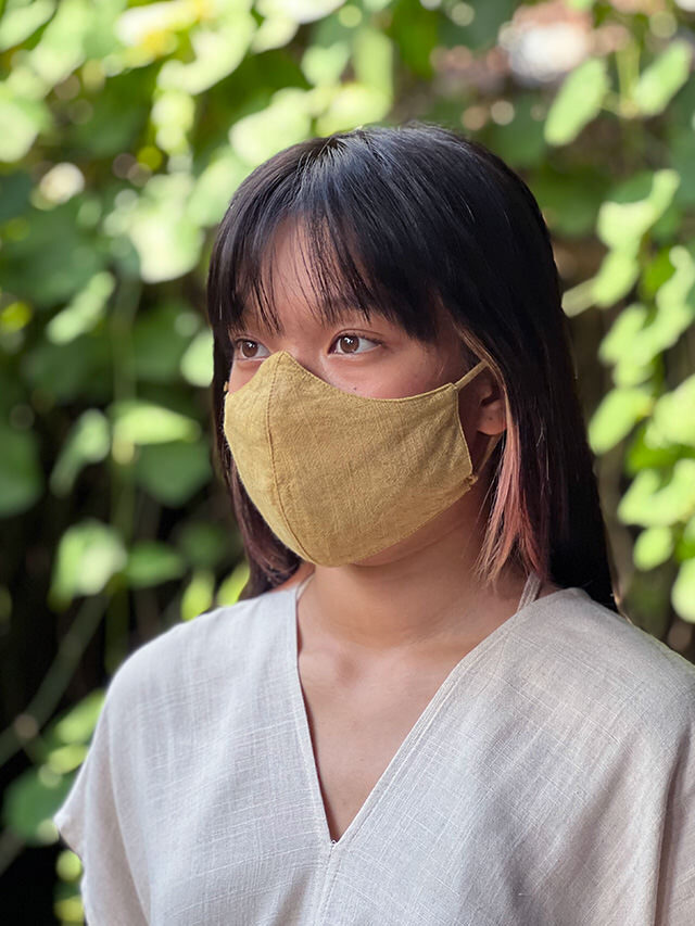 asana HEMP100% テロテロ カットソー●草木染めロータス asana HEMP100% テロテロ フリンジ タイパンツ・草木染め【パヤカ