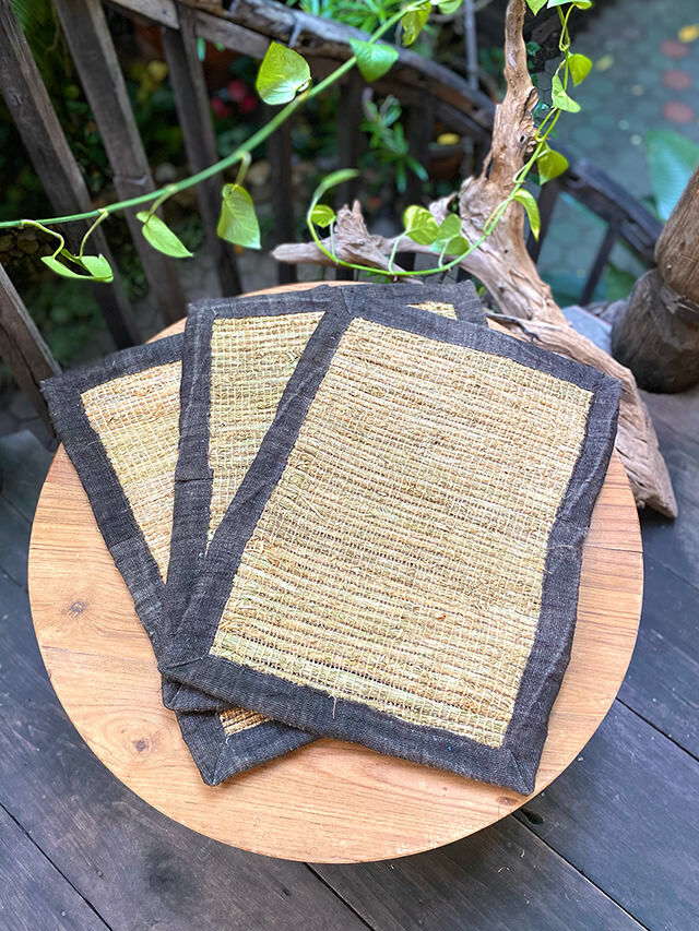 asana HEMP100% マルチマット・マクガ草木染め【パヤカ オンライン