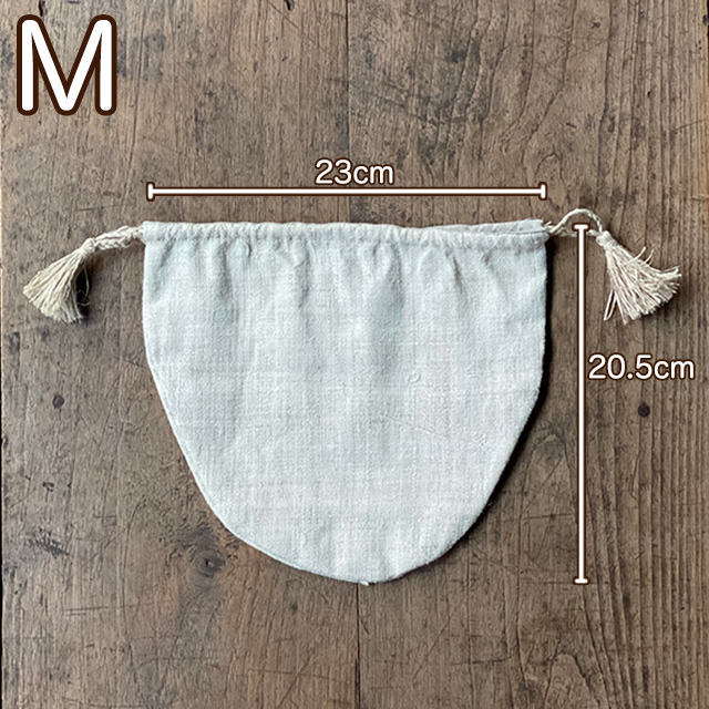 asana HEMP100% 手織り 巾着袋・草木染め【パヤカ オンラインショップ】 