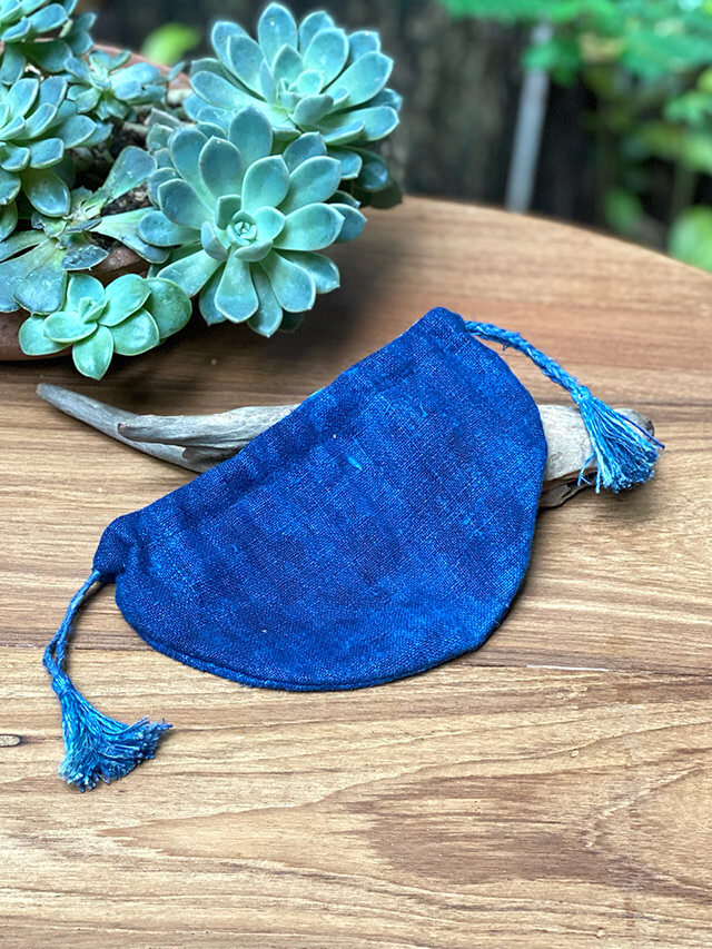 asana HEMP100% 手織り 巾着袋・草木染め【パヤカ オンラインショップ】 