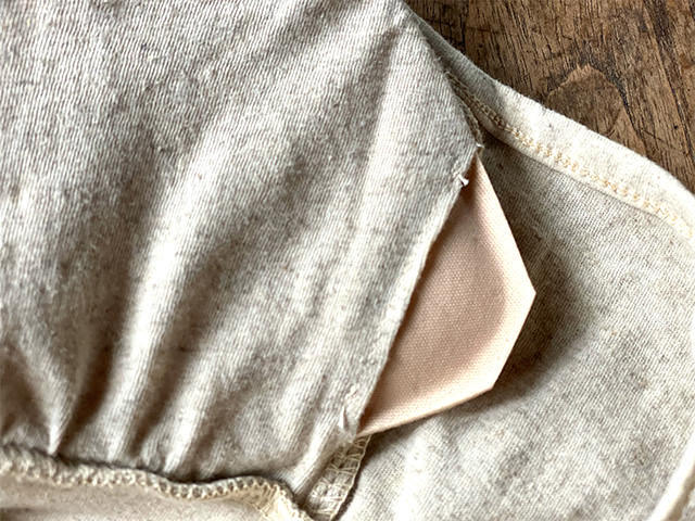 asana ヘンプコットン 薄手 ストレッチ ブラ・きなり