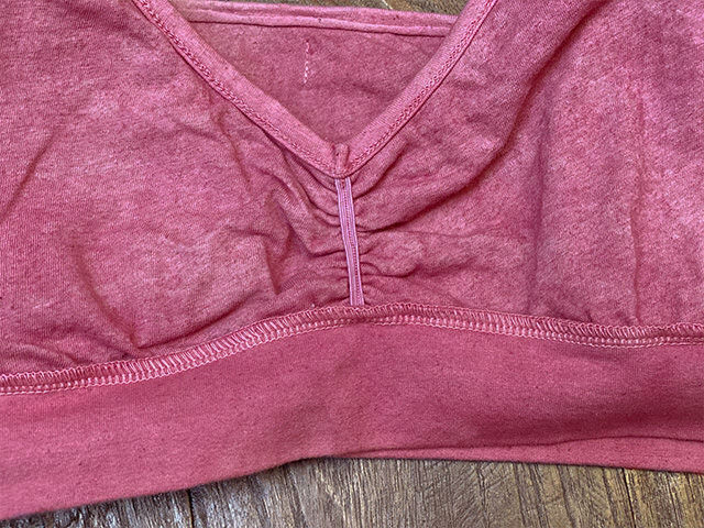 asana ヘンプコットン 薄手 ストレッチ ブラ・草木染め