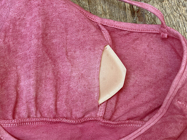 asana ヘンプコットン 薄手 ストレッチ ブラ・草木染め