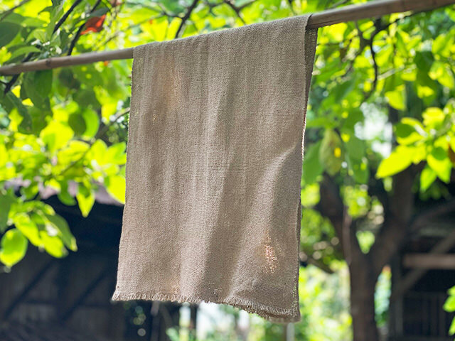asana HEMP100% 手織り 手ぬぐい・きなり