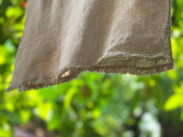 asana HEMP100% 手織り 手ぬぐい・きなり