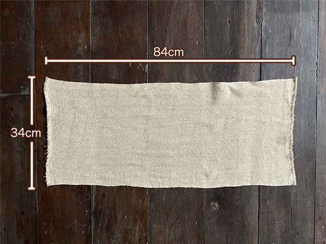 asana HEMP100% 手織り 手ぬぐい・きなり
