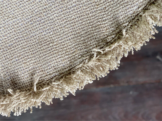 asana HEMP100% 手織り フリンジ ハット・きなり