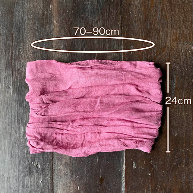 asana HEMP100% ガーゼ ドレープ チューブトップ・きなり