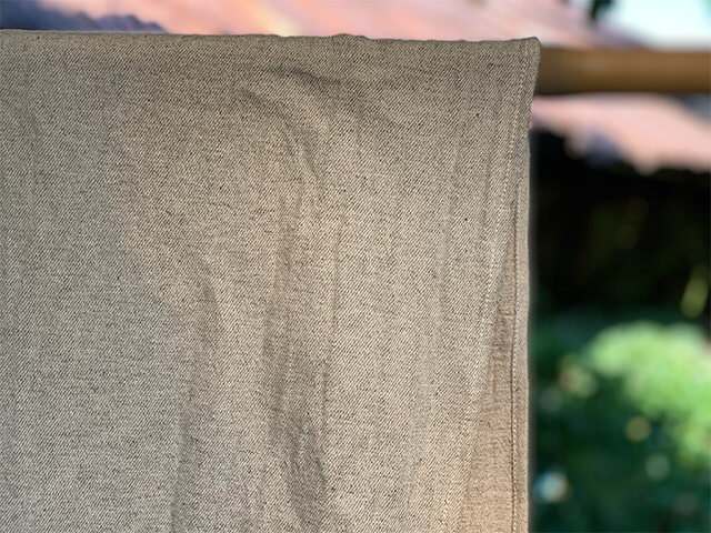 asana HEMP100% 厚手 ショール・きなり