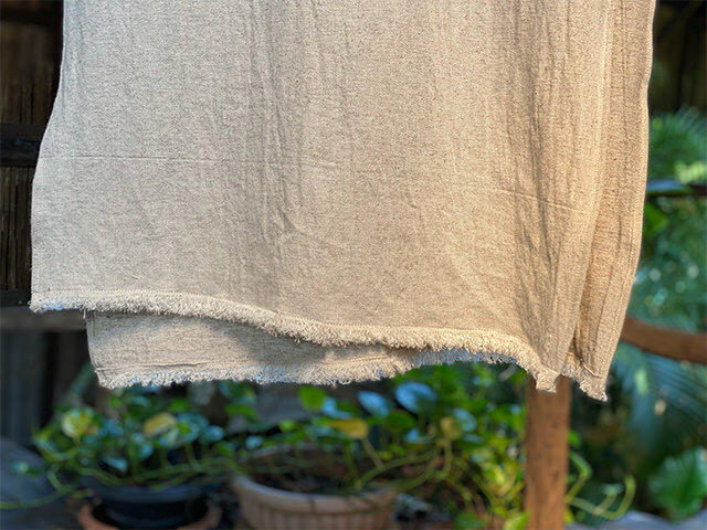 asana HEMP100% 厚手 ショール・きなり