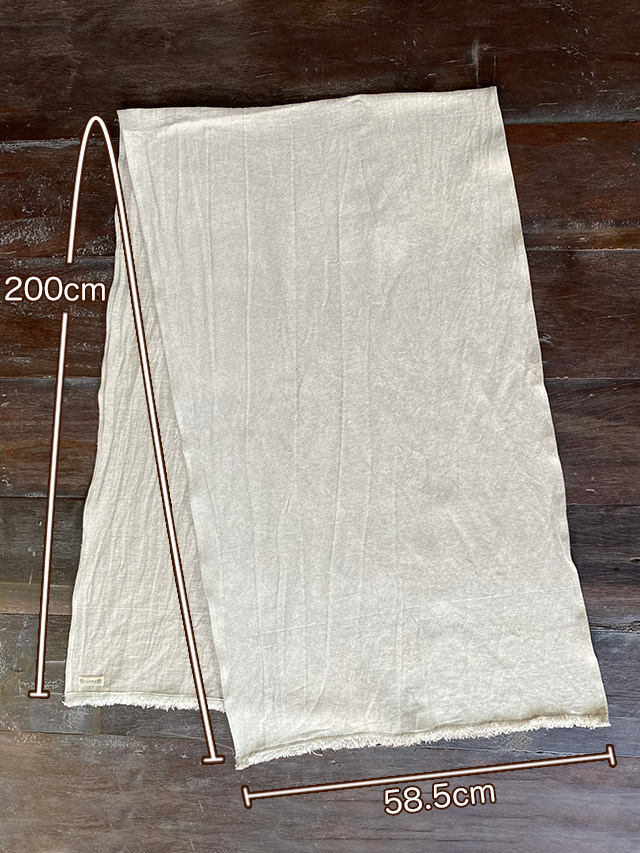 asana HEMP100% 厚手 ショール・きなり