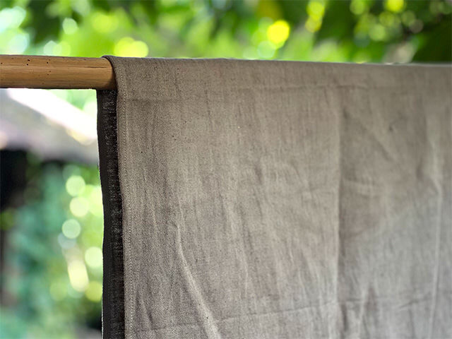 asana HEMP100% 厚手 ショール・草木染め