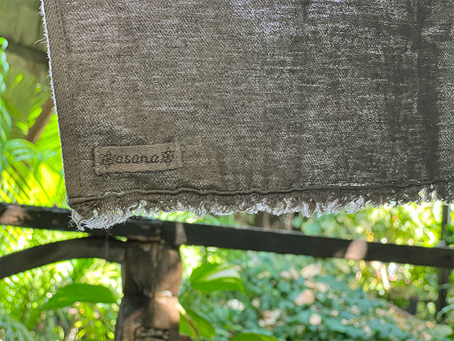 asana HEMP100% 厚手 ショール・草木染め