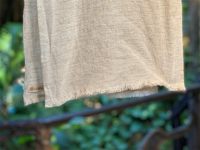 asana HEMP100% 手ぬぐい・きなり