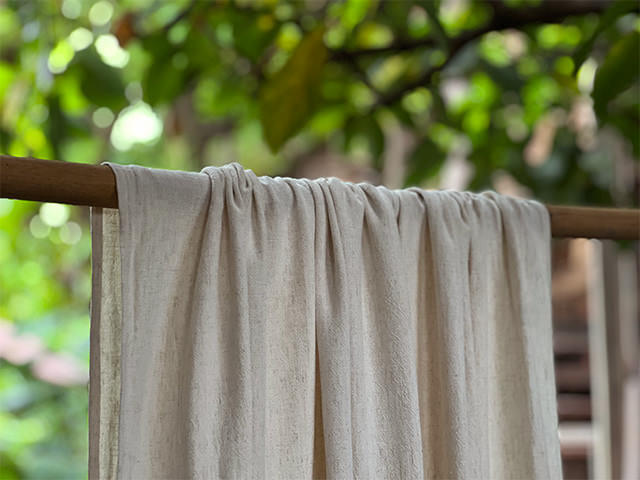 asana HEMP100% テロテロ _判ショール・きなり