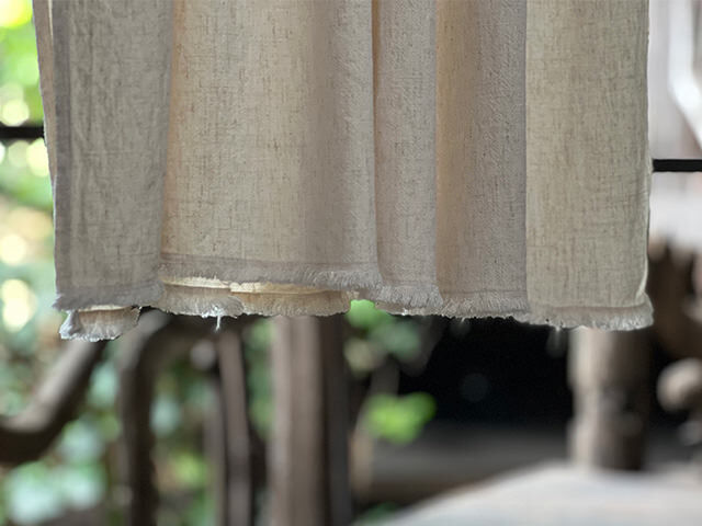 asana HEMP100% テロテロ _判ショール・きなり