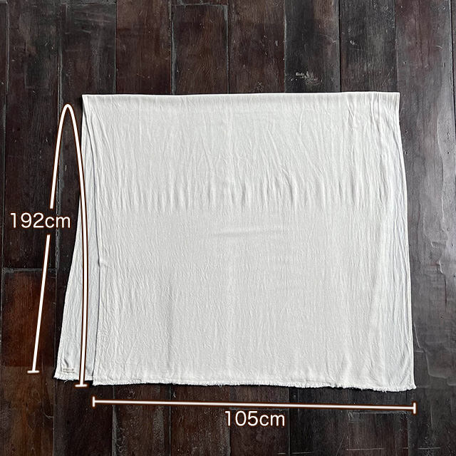 asana HEMP100% テロテロ _判ショール・きなり