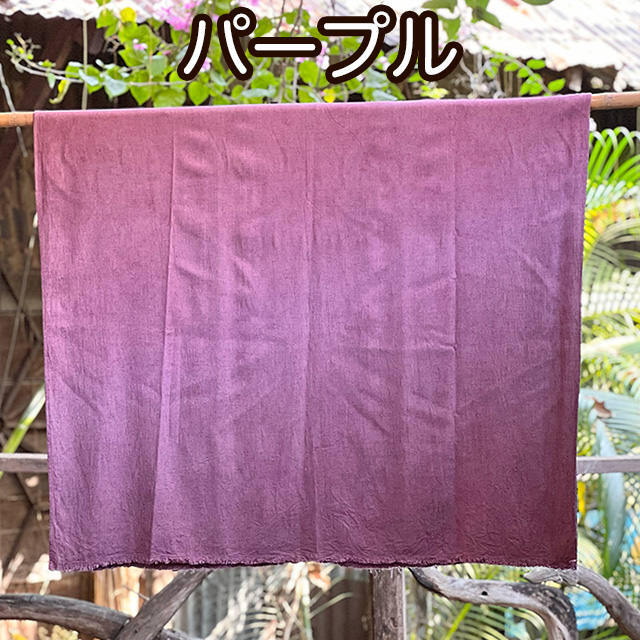 asana HEMP100% テロテロ 大判ショール・草木染め【パヤカ オンライン