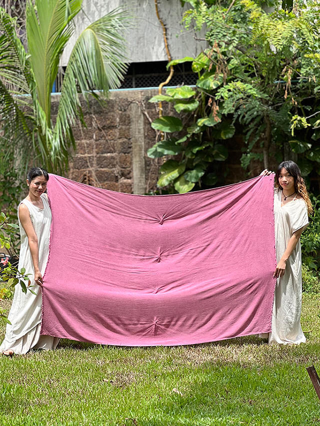 asana HEMP100% テロテロ マルチクロス・草木染め【パヤカ オンライン