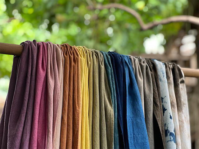 asana HEMP100% テロテロ 手ぬぐい・草木染め