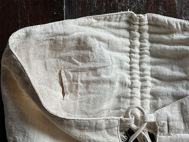 asana _100% 薄手 フリンジ チューブ トップス・きなり