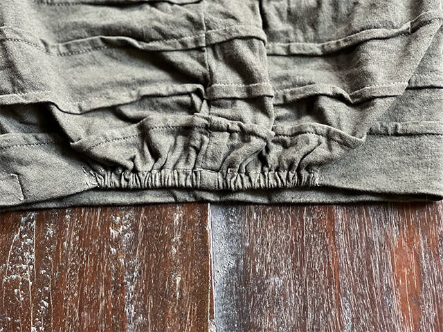 asana ヘンプコットン 薄手 切り替え ハット・草木染め