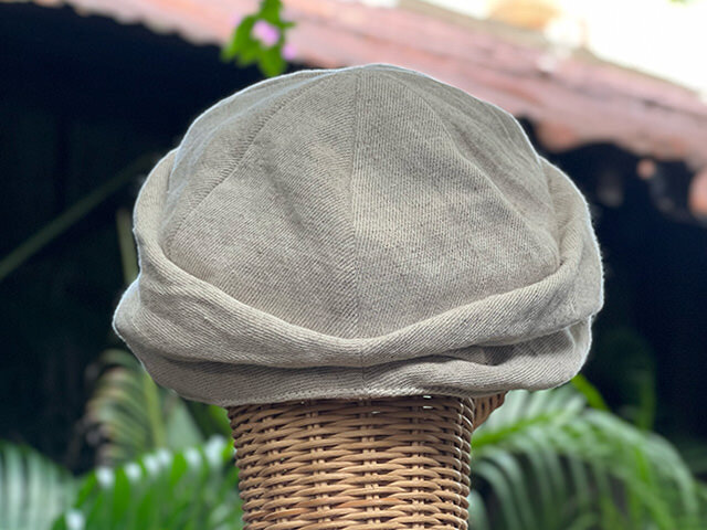 asana HEMP100% ターバン キャップ・きなり