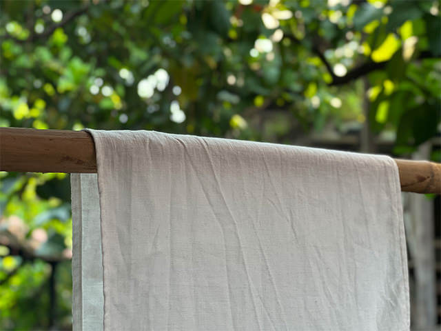 asana HEMP100% 手ぬぐい・きなり