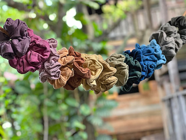 asana ヘンプコットン 厚手 シュシュ・きなり