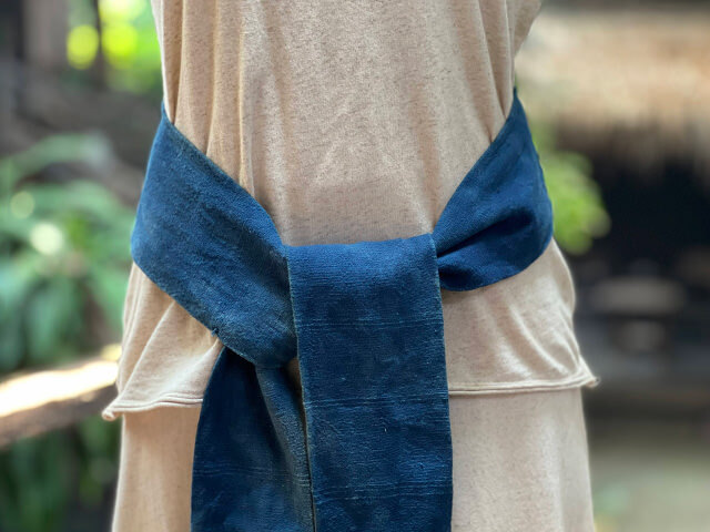 コットン100% インディゴ ベルト