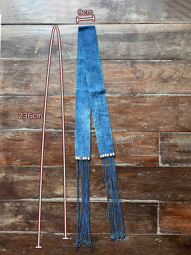 コットン100% インディゴ ベルト