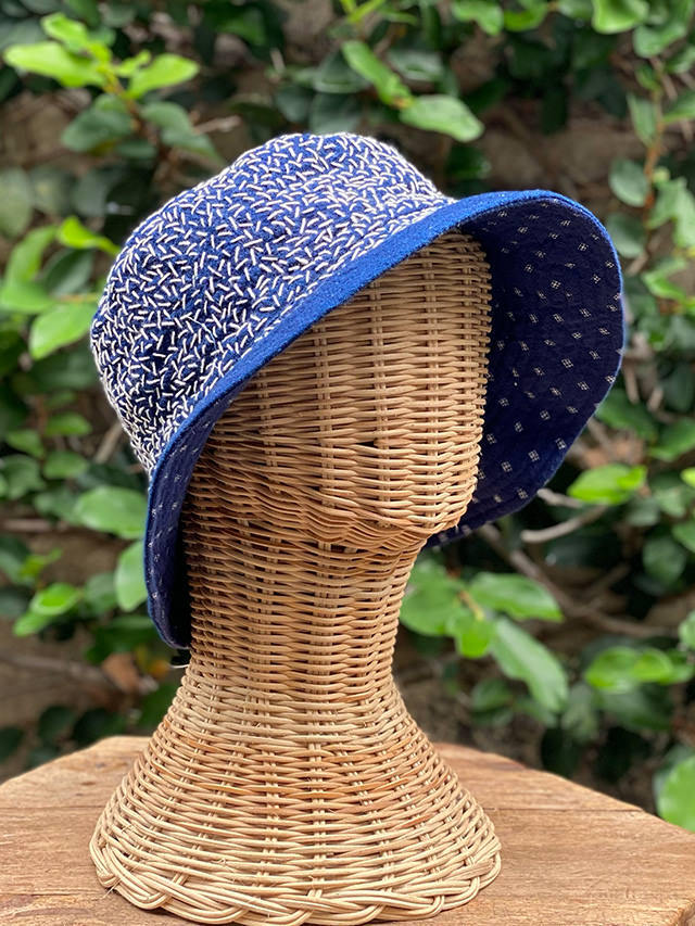 1点もの】バラ色の帽子麦わら帽子