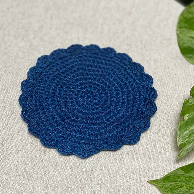 HEMP100% 手編み コースター・草木染め【パヤカ オンラインショップ】