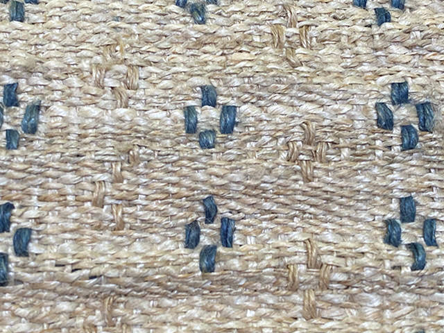 HEMP100% 手織り インディゴ ドット 小物入れ・草木染め